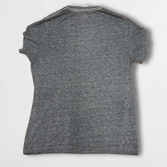 Hangten Men’s Cotton Shirt – Gray Short Sleeve Casual Tee | Size Medium - Picture 3 of 6